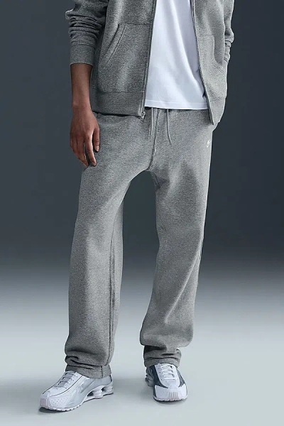 Nike Club Fleece Open Hem Sweatpant In Dark Grey, Men's At Urban Outfitters In Gray