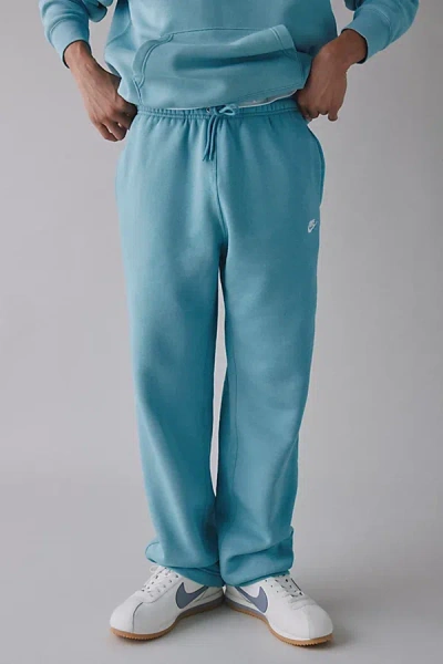 NIKE CLUB FLEECE OPEN HEM SWEATPANT IN TURQUOISE, MEN'S AT URBAN OUTFITTERS