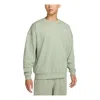 Nike Club Fleece Oversized French Terry Crewneck Sweatshirt Asia Sizing 'jade Horizon' In Green