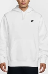 Nike Club Fleece Pullover Hoodie In White