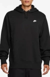 Nike Black Sportswear Club Hoodie In Black