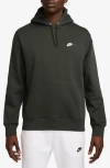 Nike Club Fleece Pullover Hoodie In Green