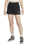 Nike Club Fleece Short In Black In Black/white
