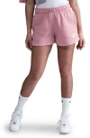 Nike Club Fleece Shorts In Elemental Pink/htr/white