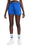 Nike Club Fleece Shorts In Game Royal/white