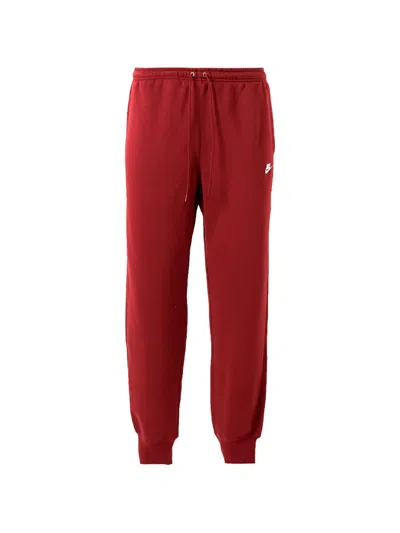 Nike Club Fleece Track Pants In Red