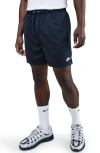 Nike Club Flow Mesh Athletic Shorts In Blue