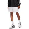 Nike Club Flow Mesh Athletic Shorts In White/black
