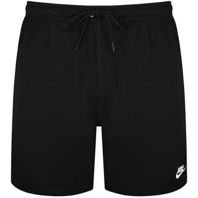 Nike Club Flow Shorts Black In Black,black,white