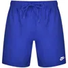 Nike Men's Club French Terry Flow Shorts In Blue