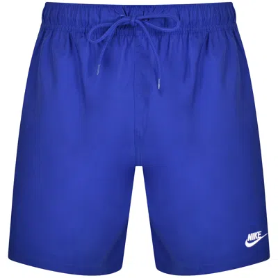 Nike Men's Club French Terry Flow Shorts In Blue