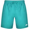 Nike Club Flow Swim Shorts Blue In Dusty Cactus/white