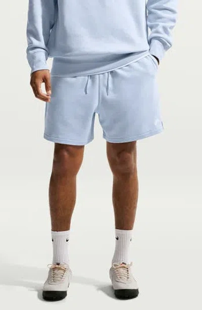 Nike Club French Terry Flow Shorts In Blue
