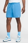 Nike Club Woven Flow Shorts In University Blue