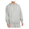 Nike Club Ft Oversized Hd Sweatshirt In Grey Cotton In Gray
