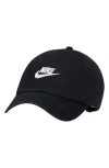 Nike Club Futura Wash Baseball Cap In Black