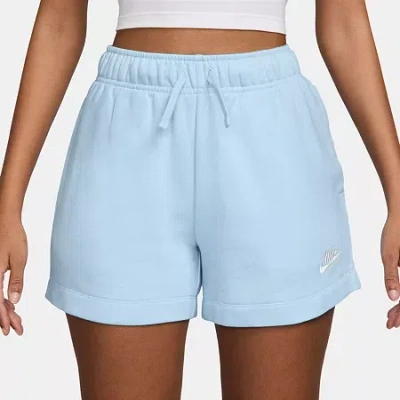 Nike Club Juniors Womens Mid Rise Active Pull-on Short In Blue