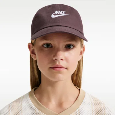 Nike Club Kids' Unstructured Futura Wash Cap In Brown