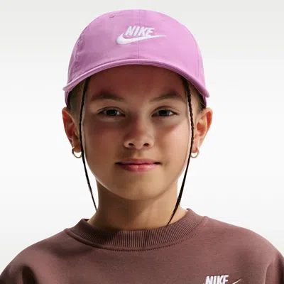 Nike Club Kids' Unstructured Futura Wash Cap In Pink
