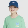 Nike Club Kids' Unstructured Futura Wash Cap In Blue
