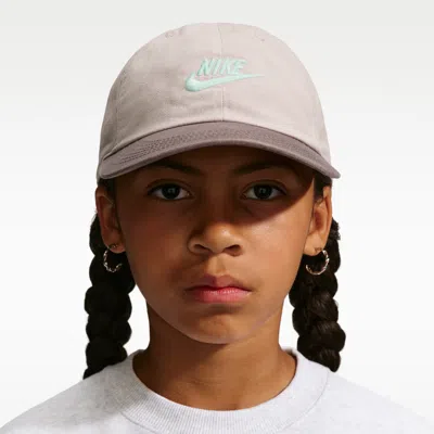 Nike Club Kids' Unstructured Futura Wash Cap In Neutral