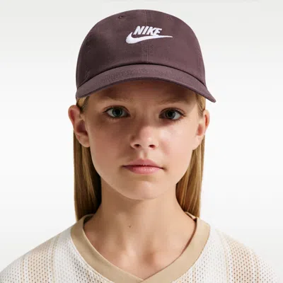 Nike Club Kids' Unstructured Futura Wash Cap In Brown