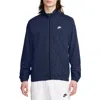 Nike Men's Club Knit Jacket In Midnight Navy/midnight Navy