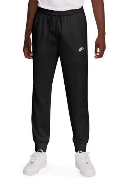 Nike Club Knit Joggers In Black/white
