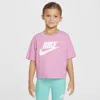 Nike Club Little Kids' Boxy Tee In Pink