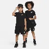 Nike Little Kids' 2-piece Knit Shorts Set In Black