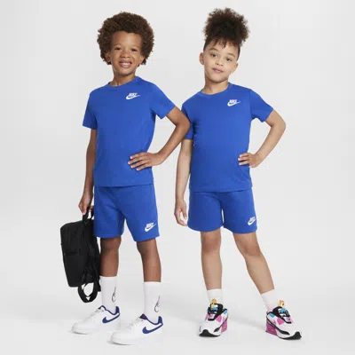 Nike Club Little Kids' Knit Shorts Set In Blue
