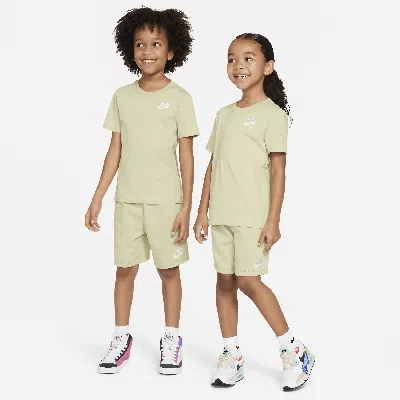 Nike Club Little Kids' Knit Shorts Set In Green
