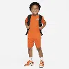 Nike Little Kids' 2-piece Knit Shorts Set In Orange