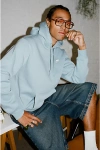 Nike Club Logo Fleece Pullover Hoodie Sweatshirt In Denim Turquoise, Men's At Urban Outfitters