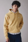 Nike Club Logo Fleece Pullover Hoodie Sweatshirt In Saturn Gold, Men's At Urban Outfitters