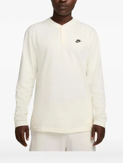 Nike Club Long-sleeve Sweatshirt In Neutral