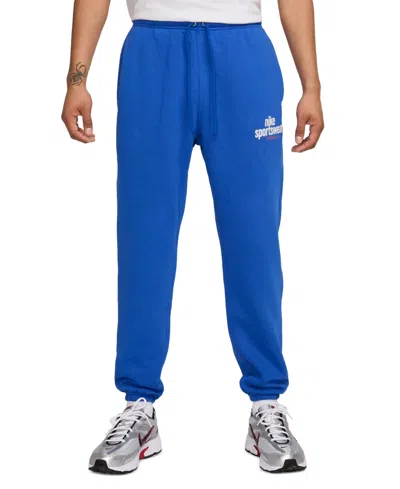 Nike Club Men's Drawstring Fleece Jogger Pants In Gamerl,whi