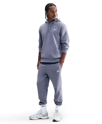 Nike Club Men's Fleece Drawstring Joggers Pants In Blue