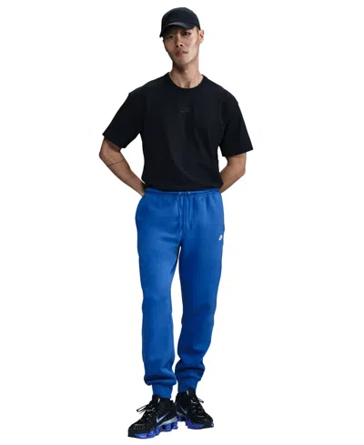 Nike Club Men's Fleece Drawstring Joggers Pants In Black