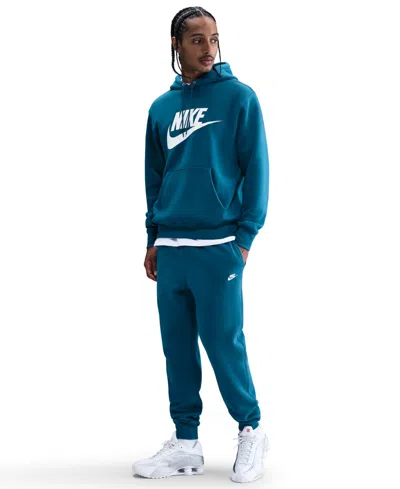 Nike Men's Club Fleece Premium Jogger Pants In Blue