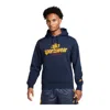 Nike Men's Club Fleece Pullover Hoodie In Blue