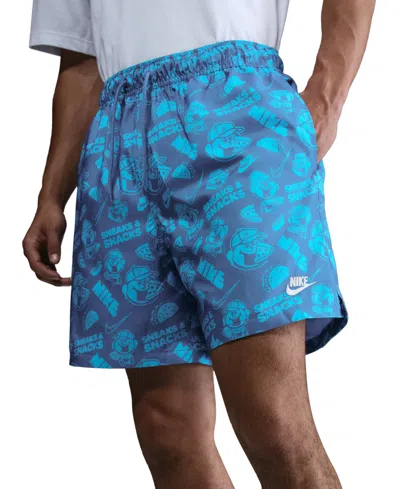 Nike Club Men's Flow Sole Shorts In Blue