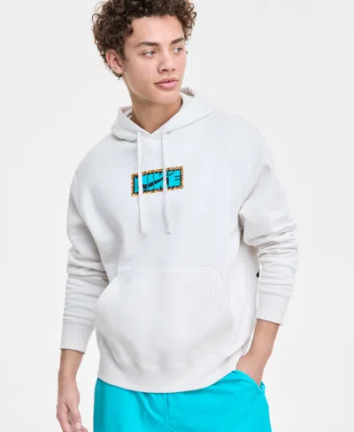 Nike Club Men's Pull-over Fleece Logo Hoodie In Phantom