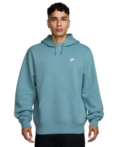 NIKE CLUB MEN'S PULLOVER FLEECE LOGO HOODIE