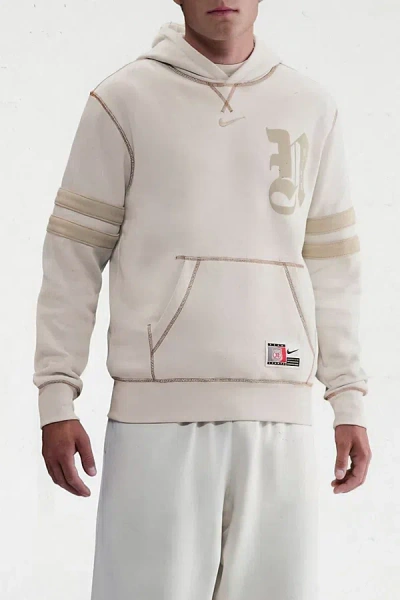 Nike Club Next Up Hoodie Sweatshirt In Light Bone, Men's At Urban Outfitters In Sand