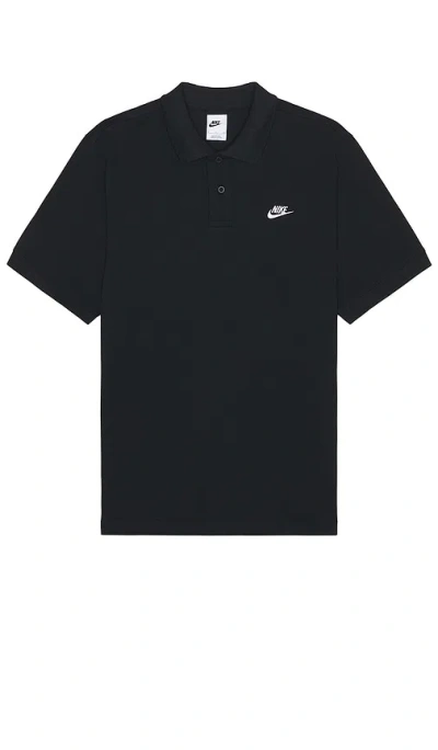 Nike Club (nsw) Short-sleeve Polo In Black & White