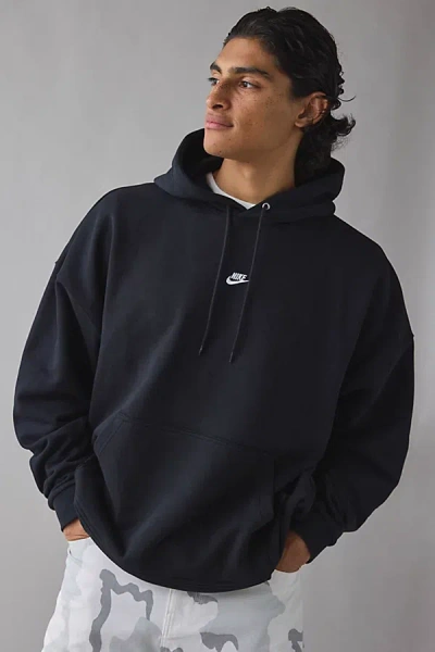 Nike Club Oversized Hoodie Sweatshirt In Black, Men's At Urban Outfitters