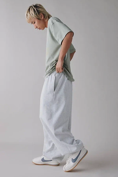 Nike Club Oversized Sweatpant In Birch Heather/white, Men's At Urban Outfitters