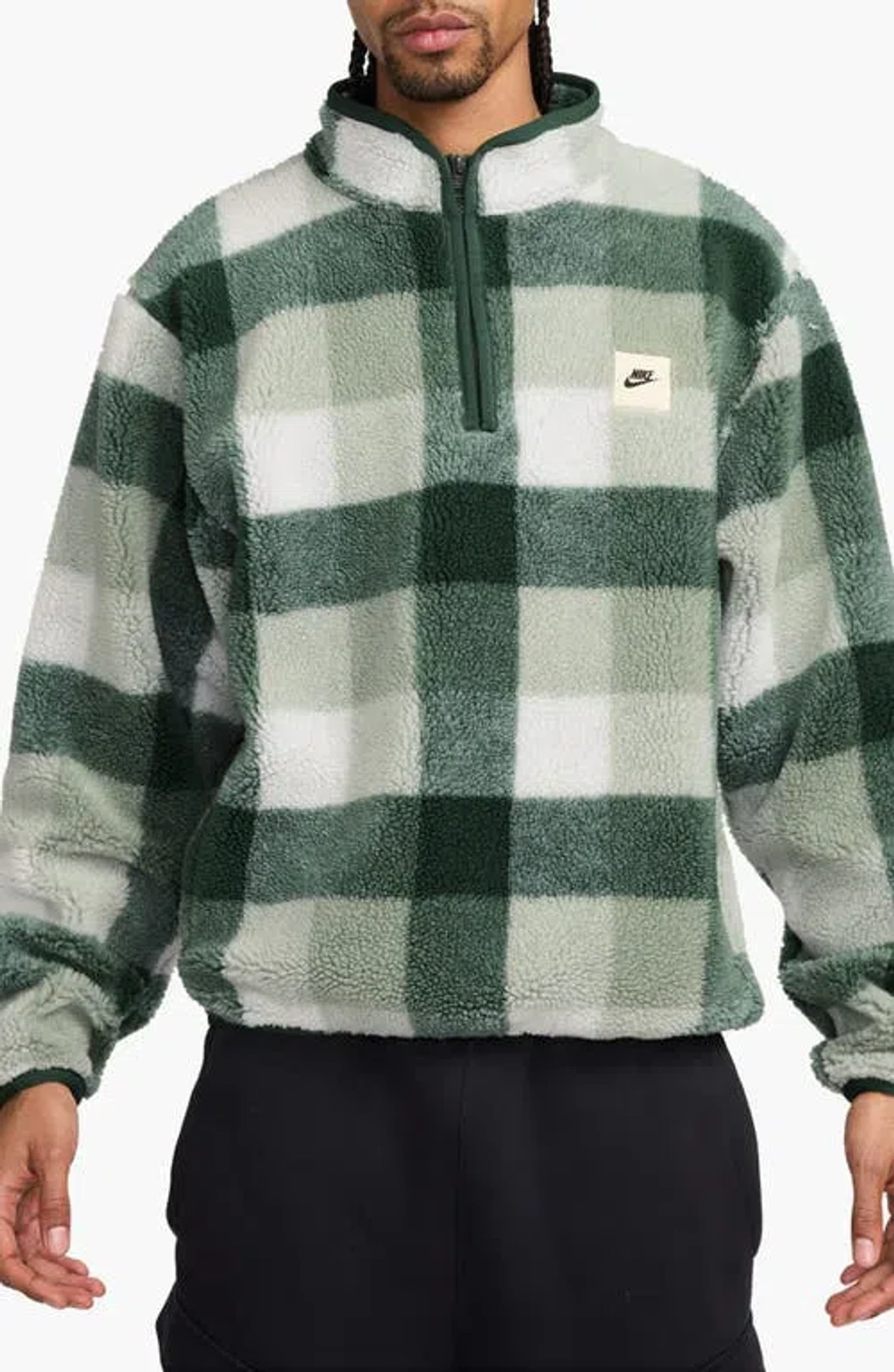 Half Zip Plaid Quarter Zip Pullover True Grit Frosty Tipped Big