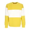 Nike Club Plus Men's Lightweight Crewneck Sweatshirt Colorblock Crewneck Vivid Sulfur/white In Yellow